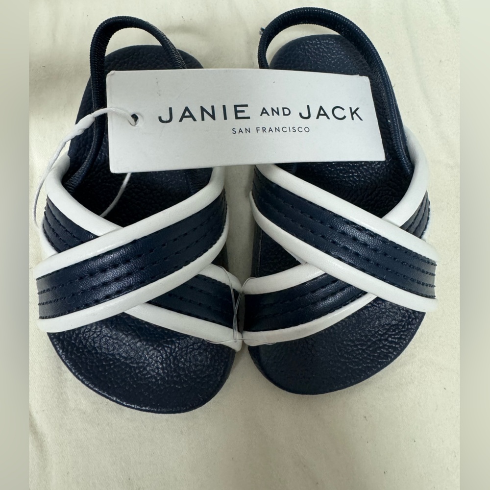 NWT Janie and jack cross-strap pool slide